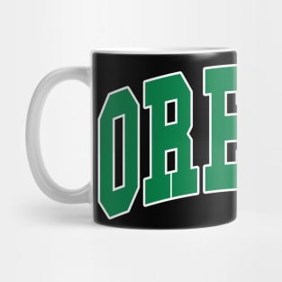 Oregon - retro vintage gift college university font letters jersey football basketball baseball softball volleyball hockey fan love player christmas birthday gift for men women kids mothers fathers day dad mom Mug